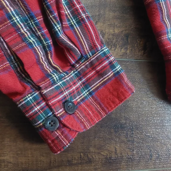 Vintage 90's L.L.Bean Royal Stewart Tartan Shirt Size XL-REG - Picture 5 of 7
